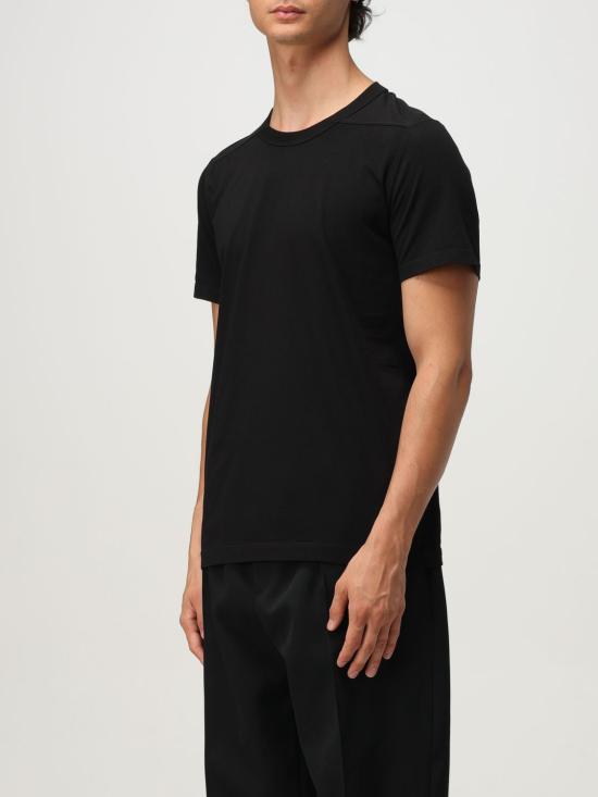 25FW 릭 오웬스 반팔 티셔츠 RU02E1265 JA09 Black - RICK OWENS