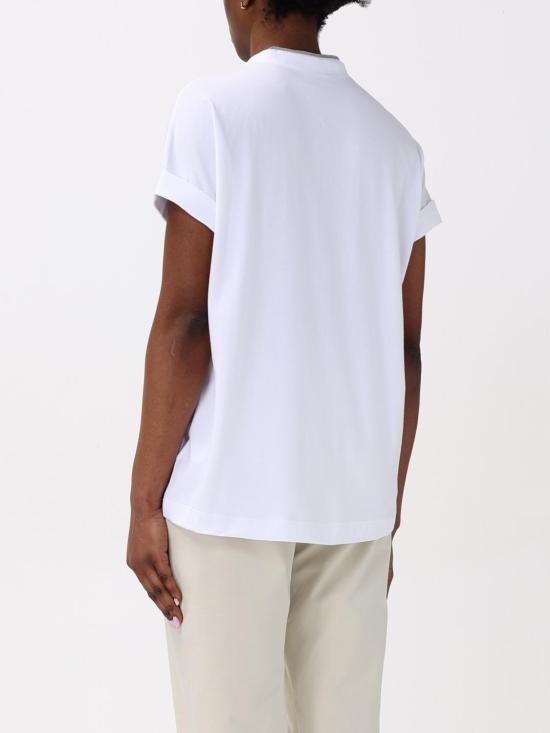25FW 브루넬로 쿠치넬리 반팔 티셔츠 M0T18BD222 C159 White - BRUNELLO CUCINELLI
