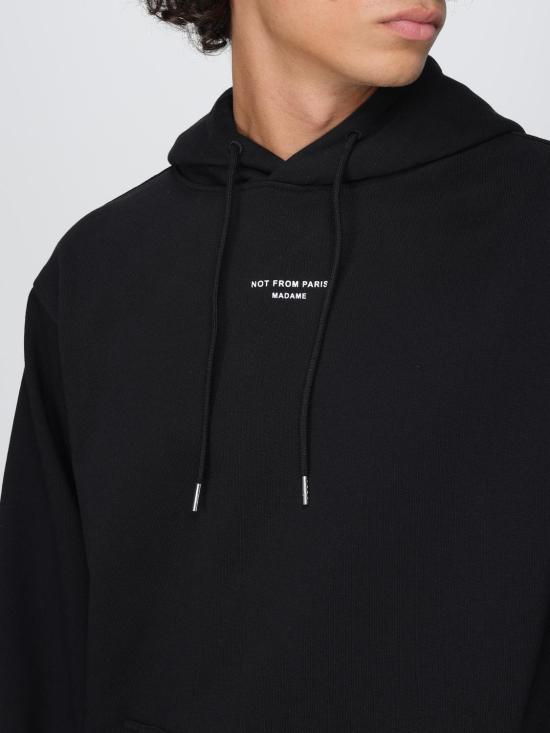 25FW 드롤드무슈 긴팔 티셔츠 HO161CO127 BL Black - DROLE DE MONSIEUR