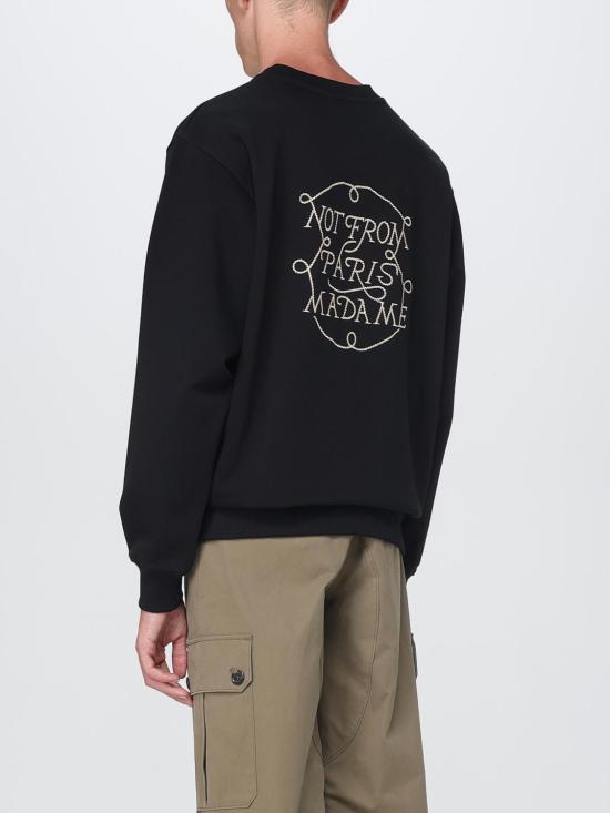 25FW 드롤드무슈 긴팔 티셔츠 HSW172CO127 BL Black - DROLE DE MONSIEUR