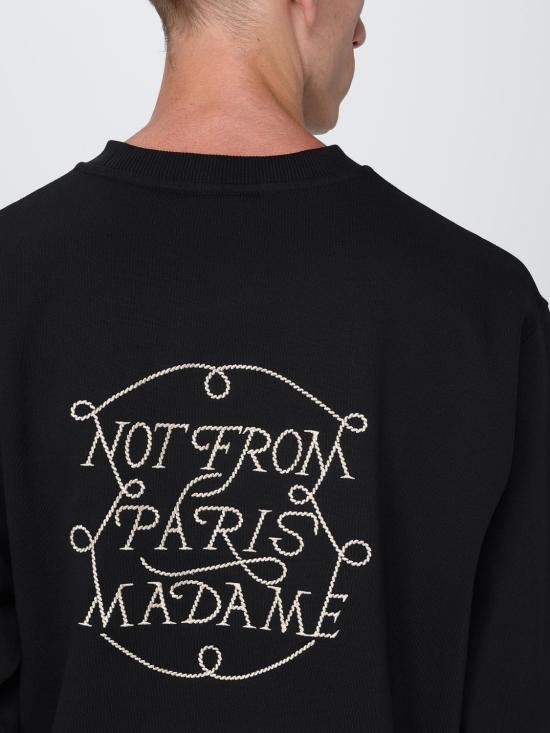 25FW 드롤드무슈 긴팔 티셔츠 HSW172CO127 BL Black - DROLE DE MONSIEUR