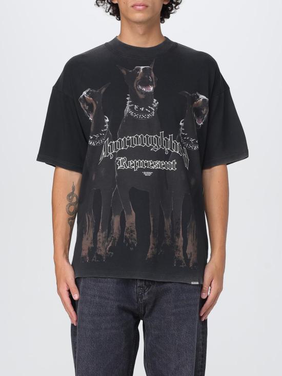 25FW 리프레젠트 반팔 티셔츠 MLM41135 003 Black