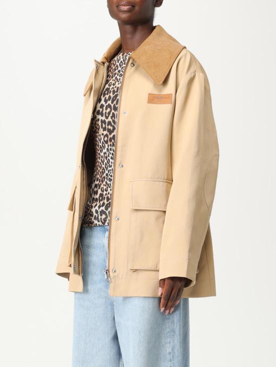 25FW 가니 트윌 미디 자켓 W0757 531 Beige - GANNI