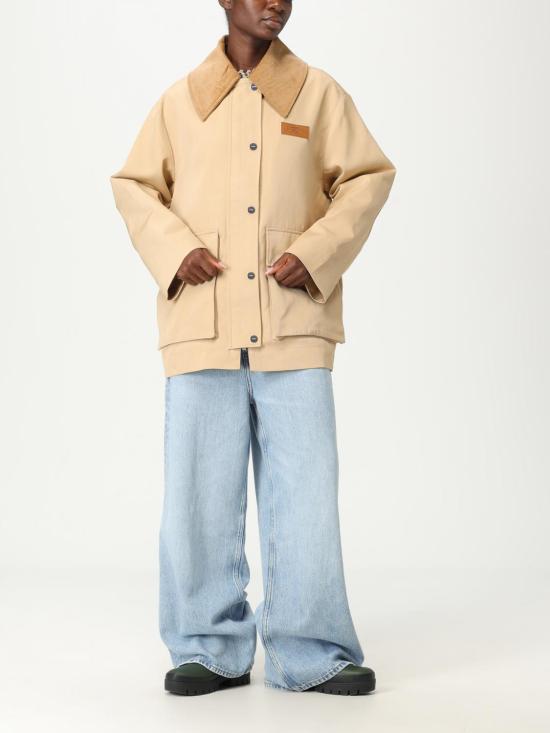 25FW 가니 트윌 미디 자켓 W0757 531 Beige - GANNI