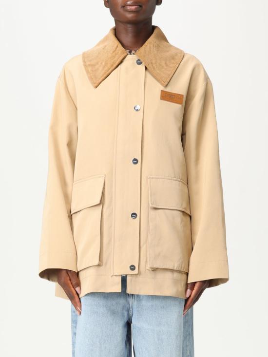 25FW 가니 트윌 미디 자켓 W0757 531 Beige