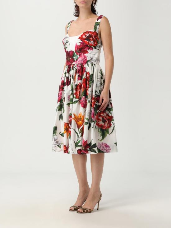 25FW 돌체앤가바나 롱 원피스 F6TVJTHS5TQ HA5PB White - DOLCE & GABBANA