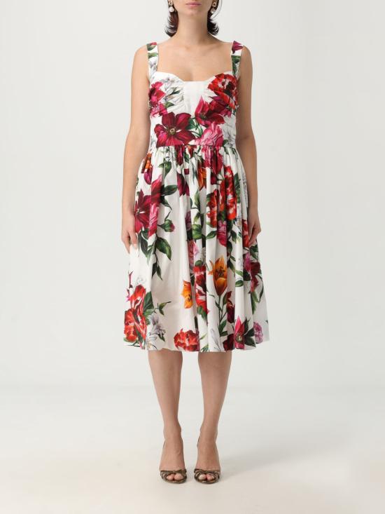 25FW 돌체앤가바나 롱 원피스 F6TVJTHS5TQ HA5PB White