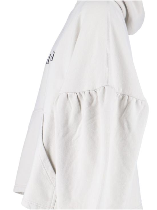 25FW 발렌시아가 로고 후드 티셔츠 818433 TSVO39012 White - BALENCIAGA