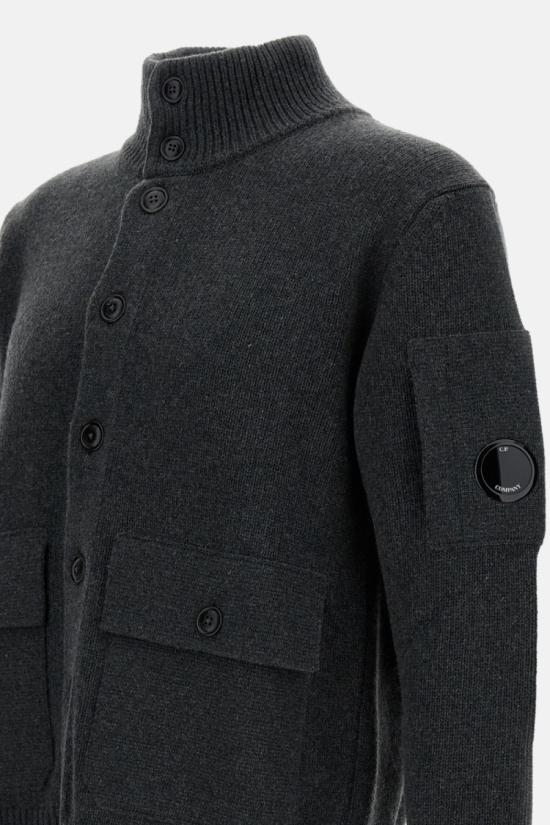 25FW 씨피 컴퍼니 가디건 19CMKN042A110149A978 Grey - C.P. COMPANY