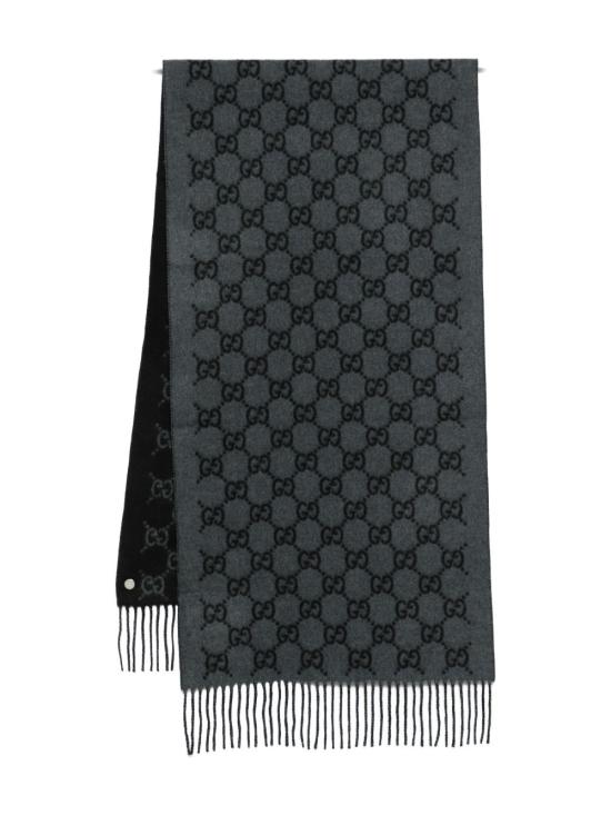 25FW 구찌 GG 캐시미어 스카프 812317 4GABX1260 Grey