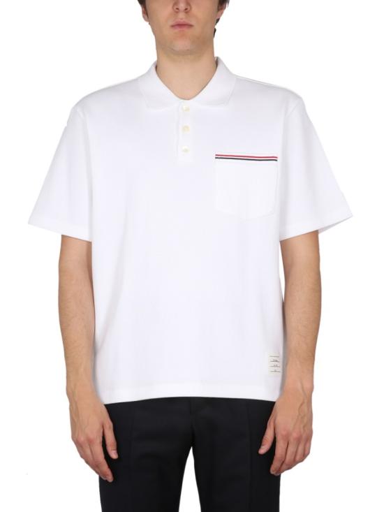  톰브라운 폴로 티셔츠 MJP171A J0029100 White