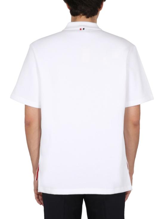  톰브라운 폴로 티셔츠 MJP171A J0029100 White - THOM BROWNE