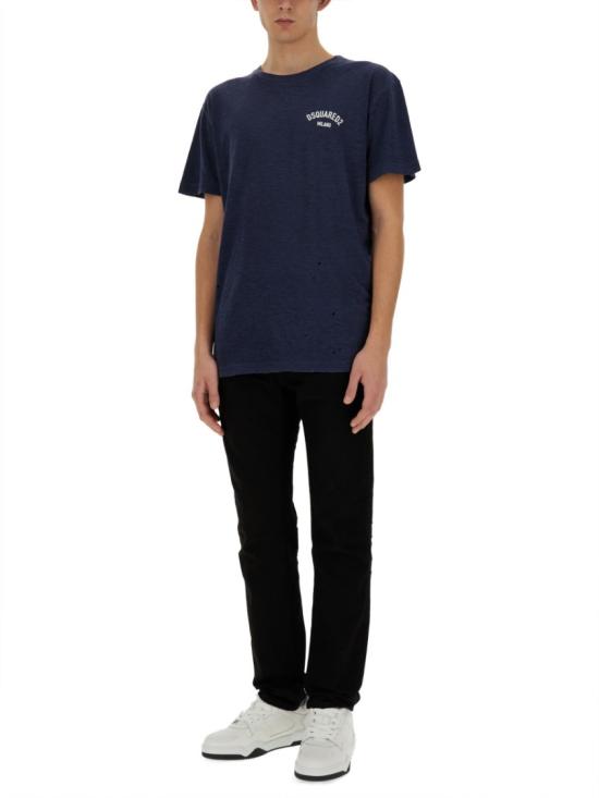  디스퀘어드2 반팔 티셔츠 S71GD1392 S22146478 Blue - DSQUARED2