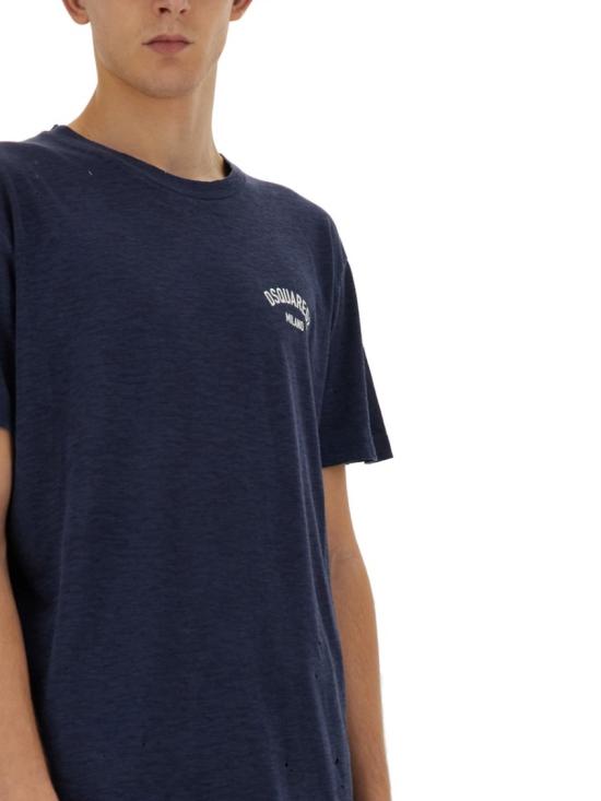  디스퀘어드2 반팔 티셔츠 S71GD1392 S22146478 Blue - DSQUARED2