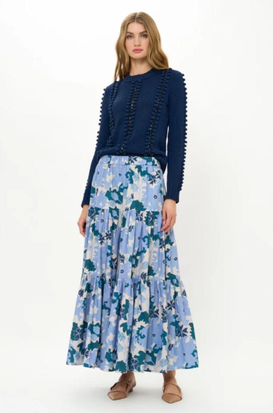  올리펀트 롱 스커트 티어드 맥시 스커트 - OLIPHANT