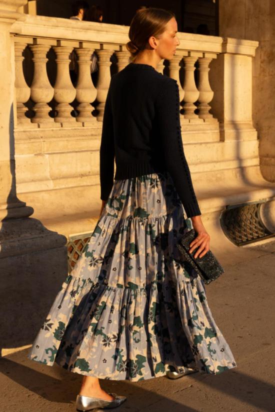  올리펀트 롱 스커트 티어드 맥시 스커트 - OLIPHANT