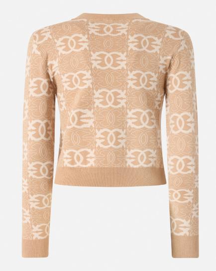 25FW 핑코 스웨터 106041A2YD C4Z CAMMELLO BIANCO - PINKO