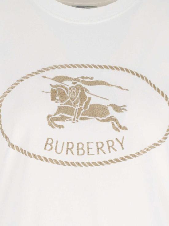 26SS 버버리 나이트 스탬프 코튼 티셔츠 8109817 White - BURBERRY