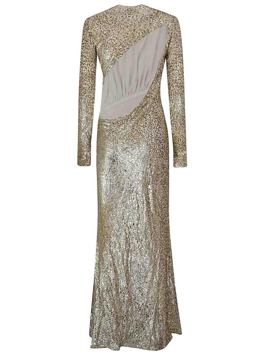 25FW 셀프 포트레이트 롱 원피스 PF25060XAGDGOLD Gold - SELF PORTRAIT