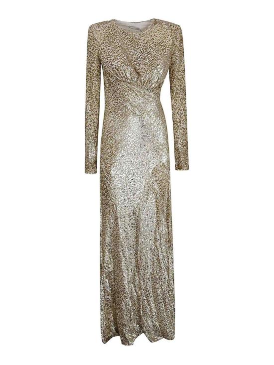 25FW 셀프 포트레이트 롱 원피스 PF25060XAGDGOLD Gold