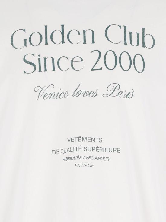 25FW 골든구스 반팔 티셔츠 GMP01220P00225411616 White - GOLDEN GOOSE