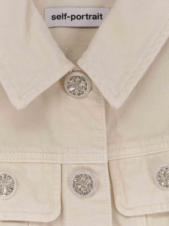 25FW 셀프 포트레이트 미디 원피스 PF25811SCCREAM White - SELF PORTRAIT