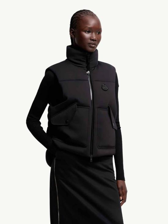 25FW 몽클레어 스웨터 K24031A00003M6515 999 Black - MONCLER