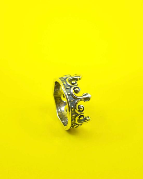  타카히로미야시타 더 솔로이스트 반지 . 스모크드 실버 크라운 링 - TAKAHIROMIYASHITA THE SOLOIST.