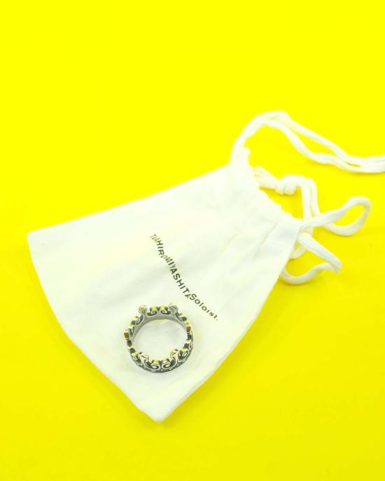  타카히로미야시타 더 솔로이스트 반지 . 스모크드 실버 크라운 링 - TAKAHIROMIYASHITA THE SOLOIST.