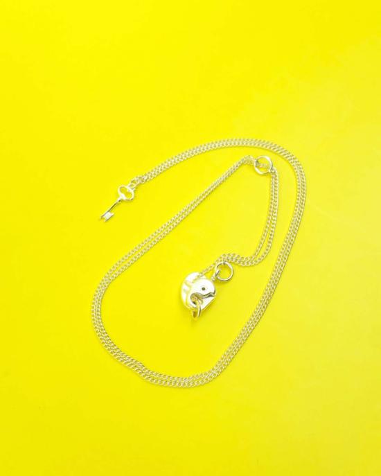  타카히로미야시타 더 솔로이스트 네크리스 . 실버 작은 열쇠 목걸이