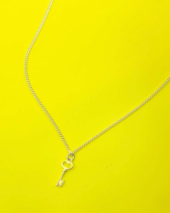  타카히로미야시타 더 솔로이스트 네크리스 . 실버 작은 열쇠 목걸이 - TAKAHIROMIYASHITA THE SOLOIST.