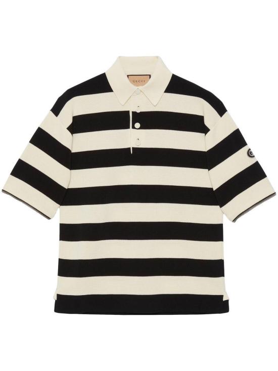 25FW 구찌 디태처블 슬리브 니트 폴로 724708 XKCV09207 IVORY - GUCCI