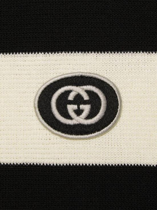 25FW 구찌 디태처블 슬리브 니트 폴로 724708 XKCV09207 IVORY - GUCCI