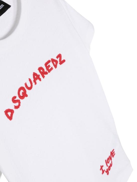  [키즈] 디스퀘어드2 티셔츠 DQ1571K D0A3VDQ100 WHITE - DSQUARED2