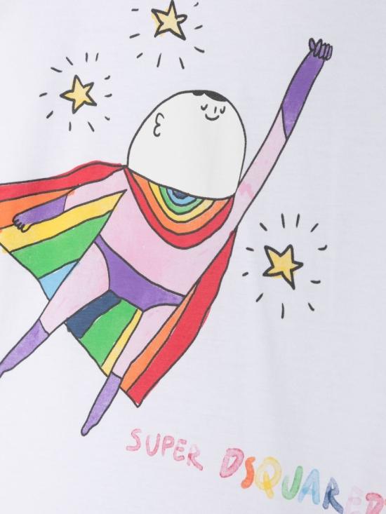  [키즈] 디스퀘어드2 티셔츠 DQ1576K D00MMDQ100 WHITE - DSQUARED2