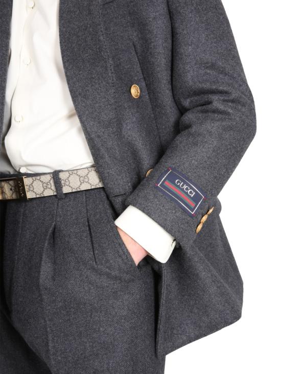 26SS 구찌 울 캐시미어 포멀 자켓 721273 ZAK721165 GREY - GUCCI