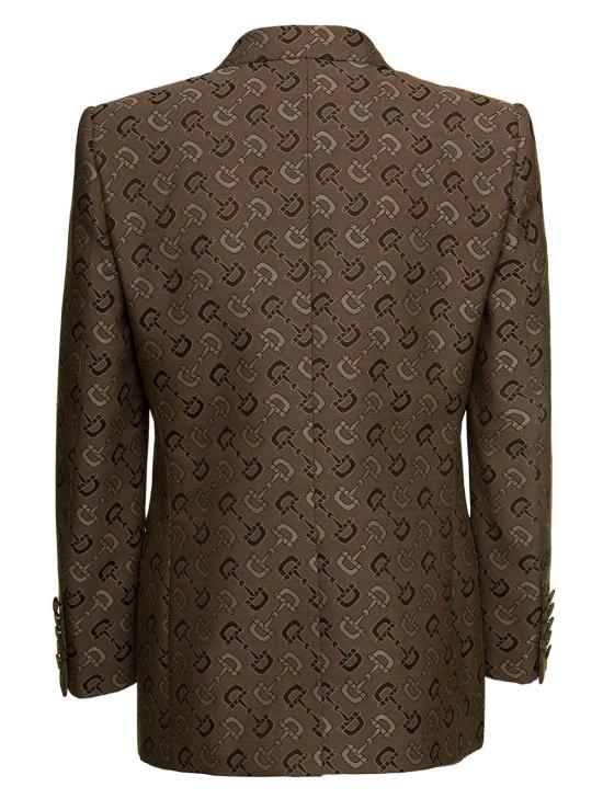 26SS 구찌 맥시 홀스빗 코튼 자켓 705284 ZAKIV9549 BROWN - GUCCI