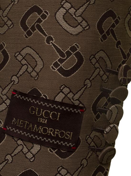 26SS 구찌 맥시 홀스빗 코튼 자켓 705284 ZAKIV9549 BROWN - GUCCI