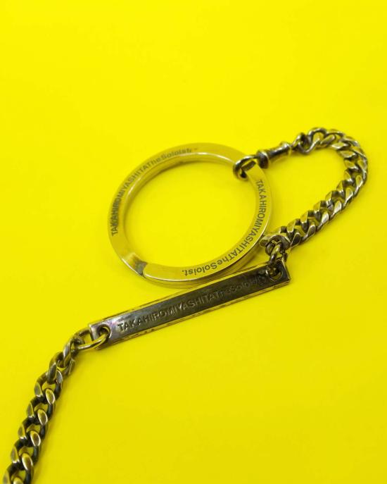  타카히로미야시타 더 솔로이스트 네크리스 . 다크 실버 싱글즈 알버트 체인 - TAKAHIROMIYASHITA THE SOLOIST.