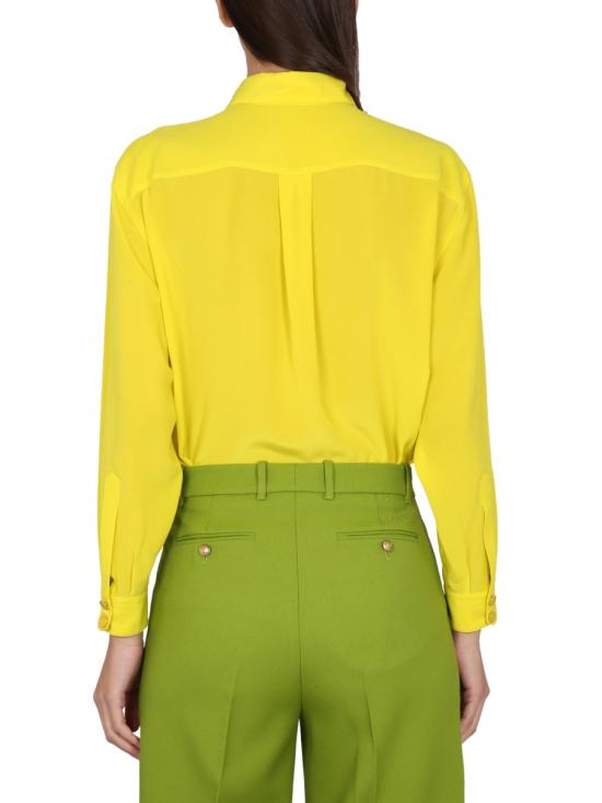 26FW 구찌 실크 셔츠 731203 ZAAOG7278 YELLOW - GUCCI