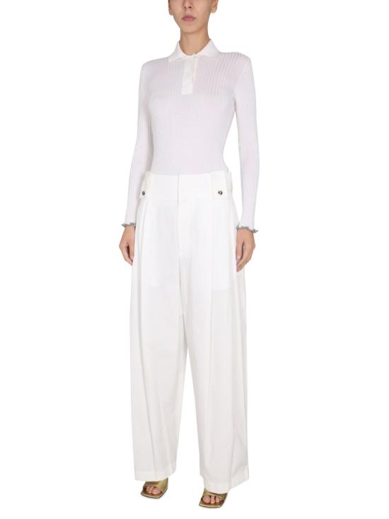 26FW 보테가베네타 스트레이트 팬츠 729372 VA5Y09068 IVORY - BOTTEGA VENETA