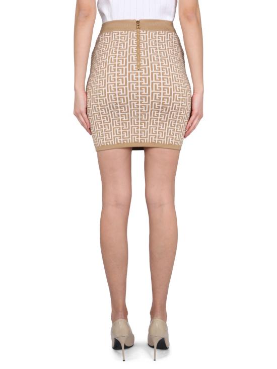  발망 숏 스커트 AF0LB005 KB02GMX BEIGE - BALMAIN