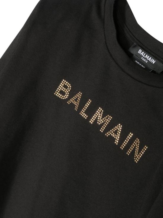  [키즈] 발망 티셔츠 BS8A80K J0177930OR BLACK - BALMAIN