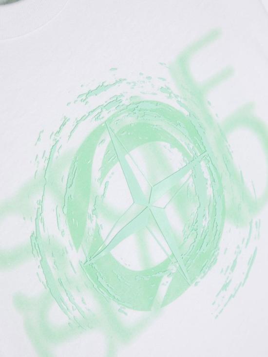  [키즈] 스톤 아일랜드 티셔츠 781621054K V0001 WHITE - STONE ISLAND