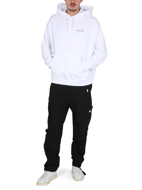  마르셀로 불론 긴팔 티셔츠 CMBB040 C99FLE0010110 WHITE - MARCELO BURLON