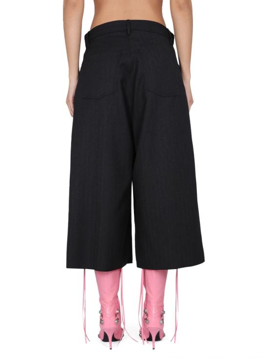  발렌시아가 스트레이트 팬츠 725514 TNT421000 BLACK - BALENCIAGA