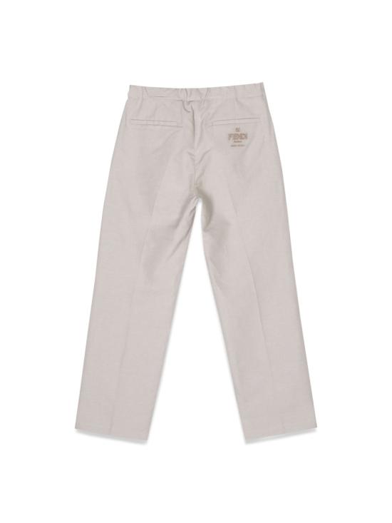 25FW [키즈] 펜디 스트레이트 팬츠 JMF430K AMI4F0QB9 BEIGE - FENDI