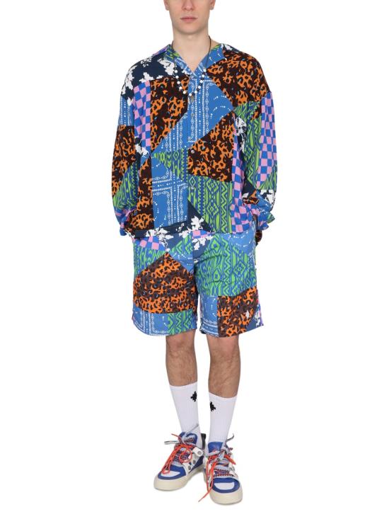  마르셀로 불론 숏팬츠 CMCB074 S23FAB0034584 BLUE - MARCELO BURLON