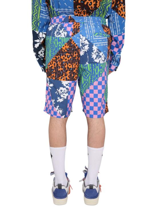  마르셀로 불론 숏팬츠 CMCB074 S23FAB0034584 BLUE - MARCELO BURLON