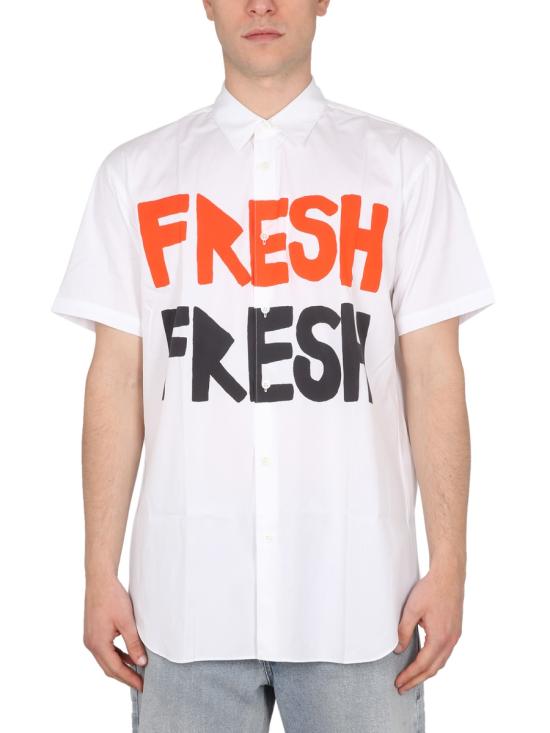  꼼데가르송 긴팔 셔츠 FK B018 1 WHITE